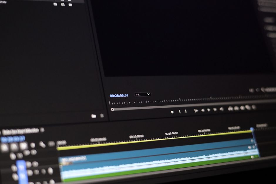 Video editing workspace with multiple monitors